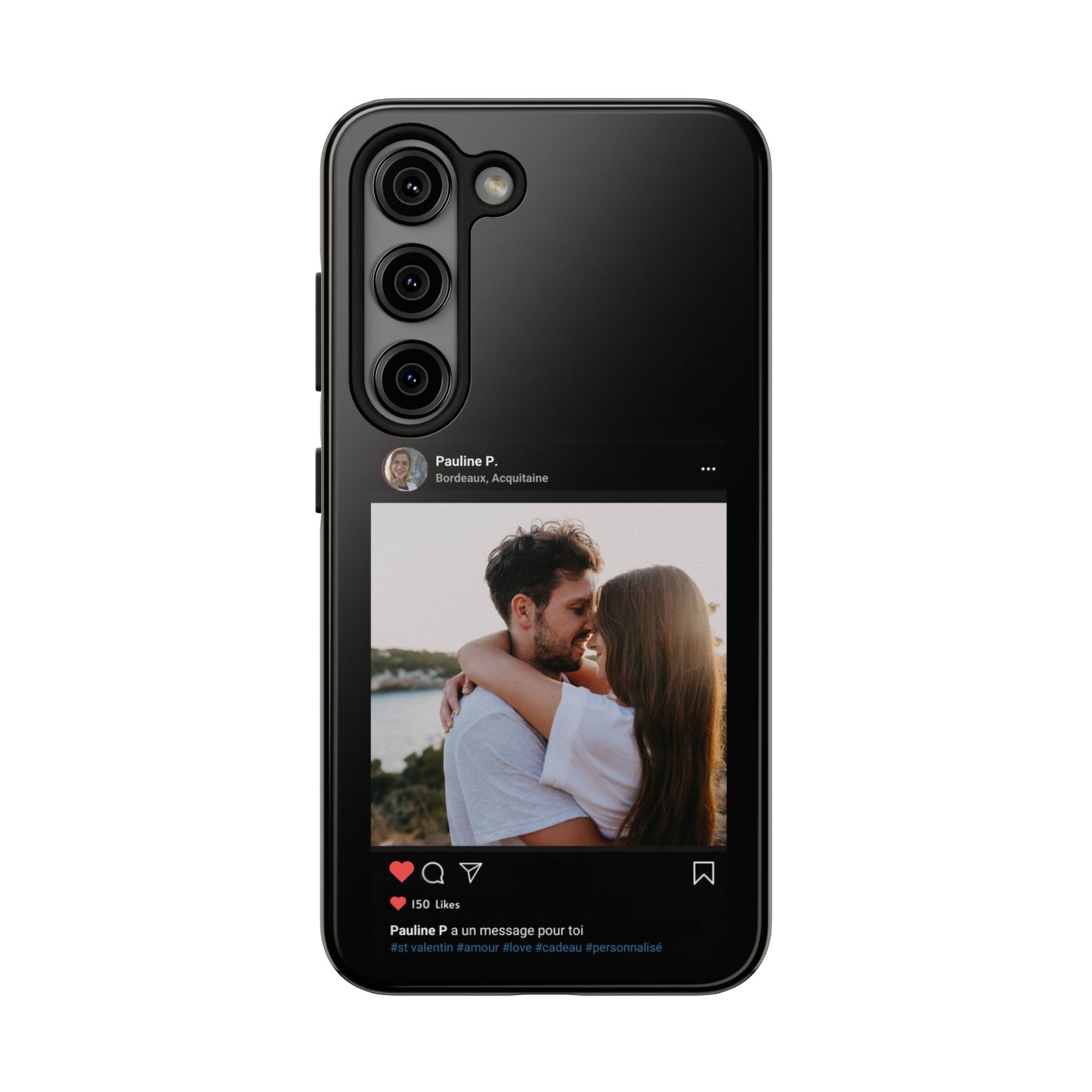 Coque personnalisée pour Samsung - Noir - Spéciale St Valentin