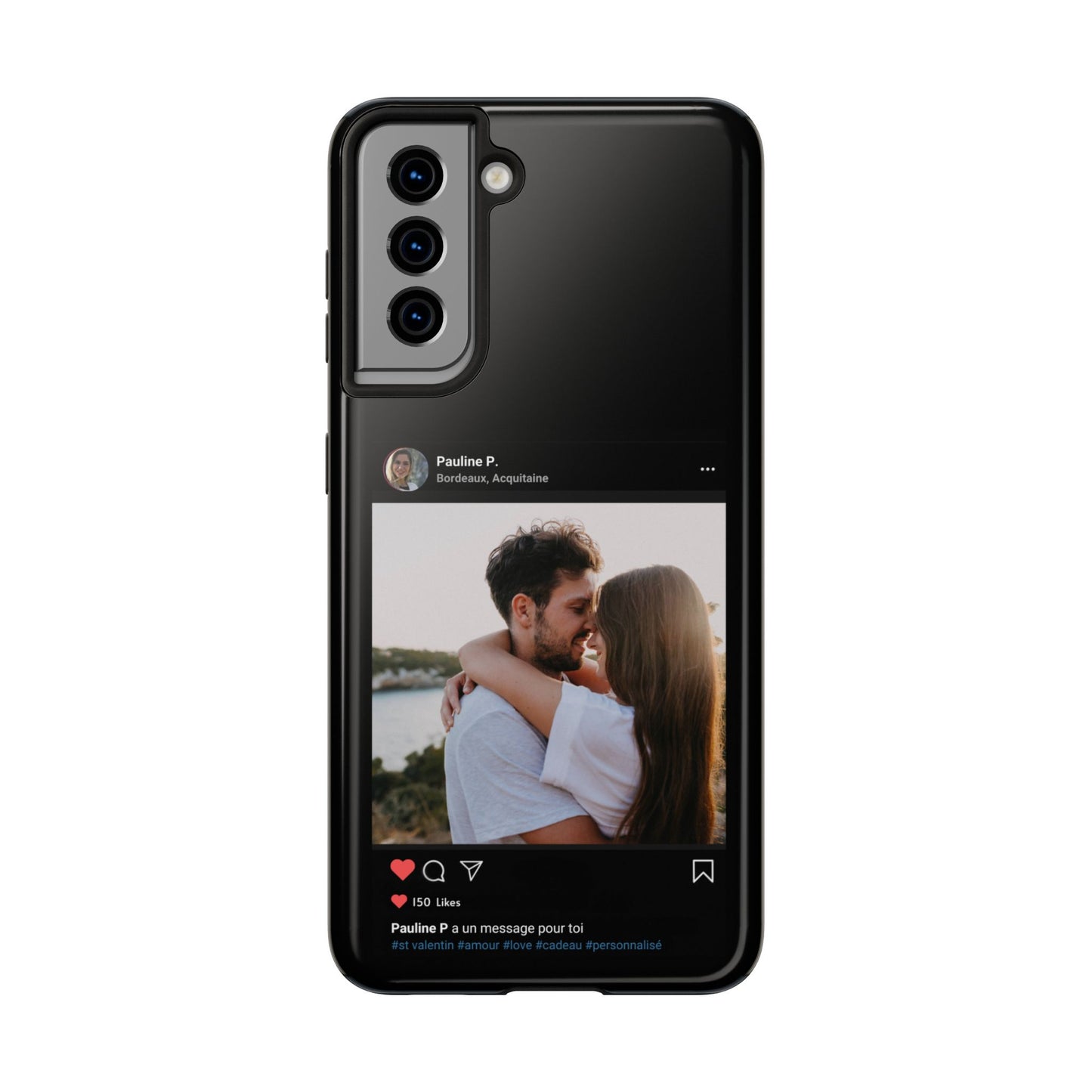 Coque personnalisée pour Samsung - Noir - Spéciale St Valentin