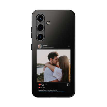 Coque personnalisée pour Samsung - Noir - Spéciale St Valentin