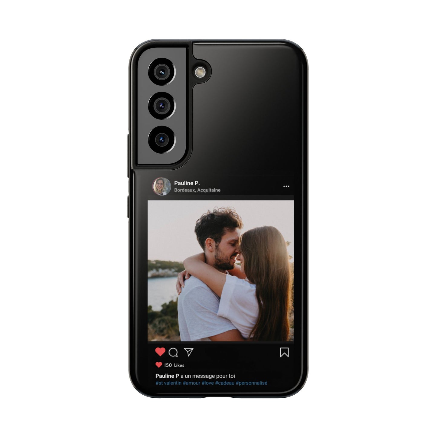 Coque personnalisée pour Samsung - Noir - Spéciale St Valentin